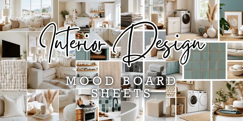 Interior Design Mood Board Sheets generated by undefined