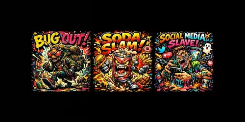 Bold Graffiti Cartoon Poster Generator generated by chatgpt-image