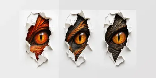 Fantasy Eyes Through Torn Walls generated by chatgpt-image