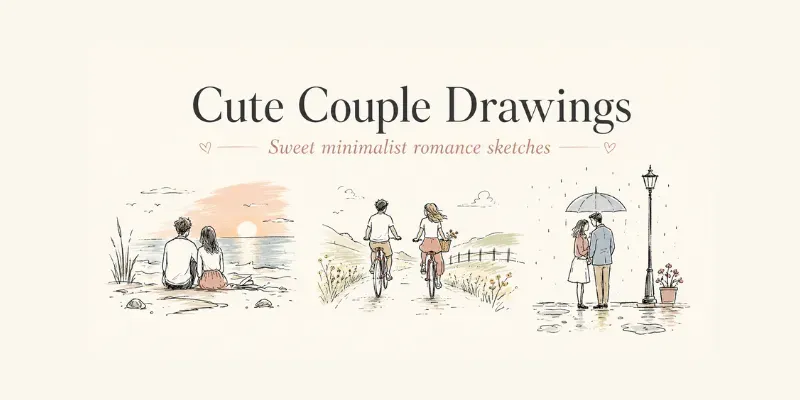 Cute Couple Drawings generated by undefined