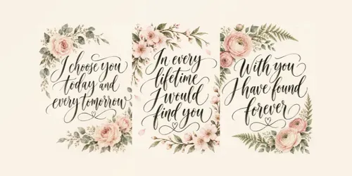Romantic Wedding Vow Typography Prints generated by chatgpt-image