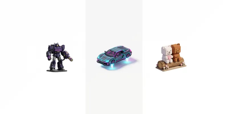 Premium 3D Voxel Game Assets generated by undefined