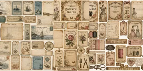 Vintage Ephemera Journal Kits generated by chatgpt-image