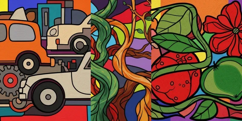 Abstract Cubist Art generated by undefined