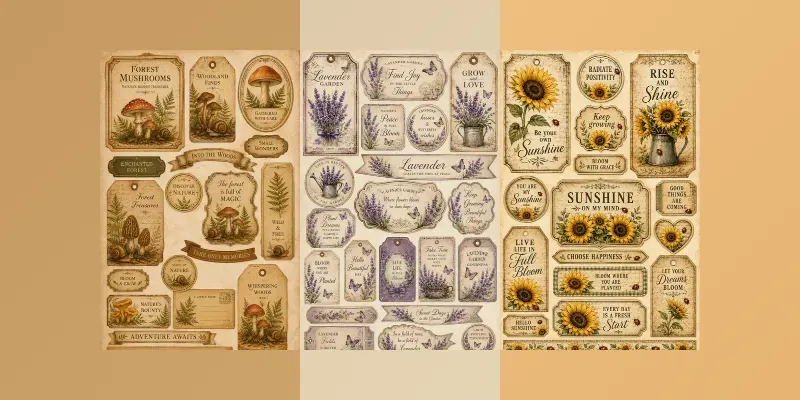 Vintage Bee Label Collections generated by undefined