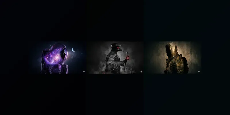 Cinematic Double Exposure Portraits generated by undefined