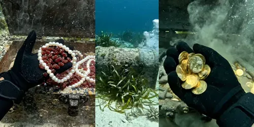 Treasures Found In Deep Water generated by veo