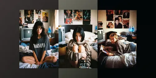 Girls From The 90s In The Room generated by grok-image