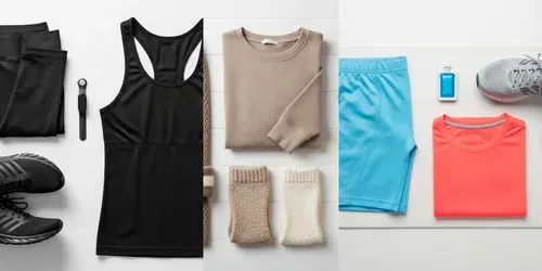 Realistic Sportswear Flat Lay Shots generated by imagen