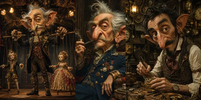 Whimsical Caricature Masters generated by undefined