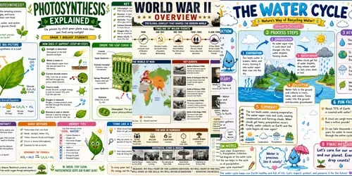 Educational Study Posters generated by chatgpt-image