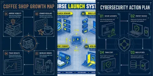 Blueprint Business Infographics generated by chatgpt-image