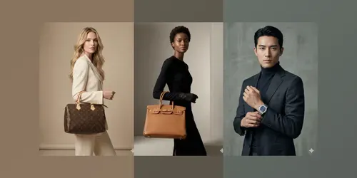 Luxury Product Model Advertisements generated by gemini-image