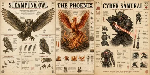 Vintage Infographic Poster Creators generated by chatgpt-image