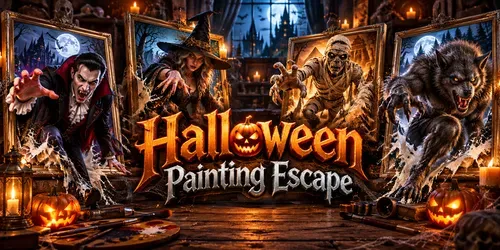 Halloween Painting Escapes generated by grok-video