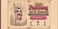 8bit Fantasy RPG Heroes midjourney prompt mini thumbnail