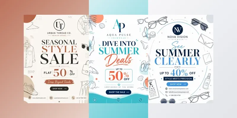 Modern Doodle Marketing Kits generated by undefined