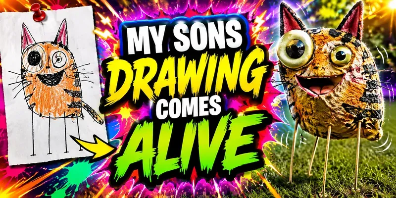 My Sons' Drawings Come Alive generated by undefined