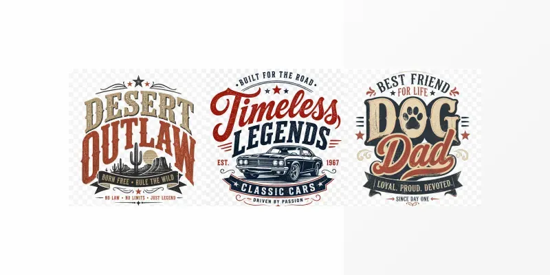 Vintage Typography Tshirt Generator generated by undefined