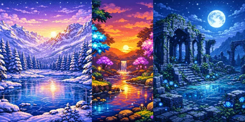 Pixel Art World Generator generated by undefined