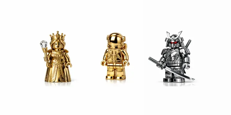 Golden Silver Lego Icons generated by undefined