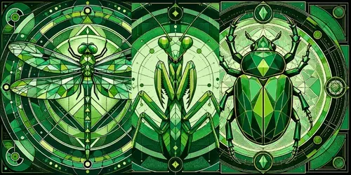 Geometric Insect Vector Collections generated by chatgpt-image
