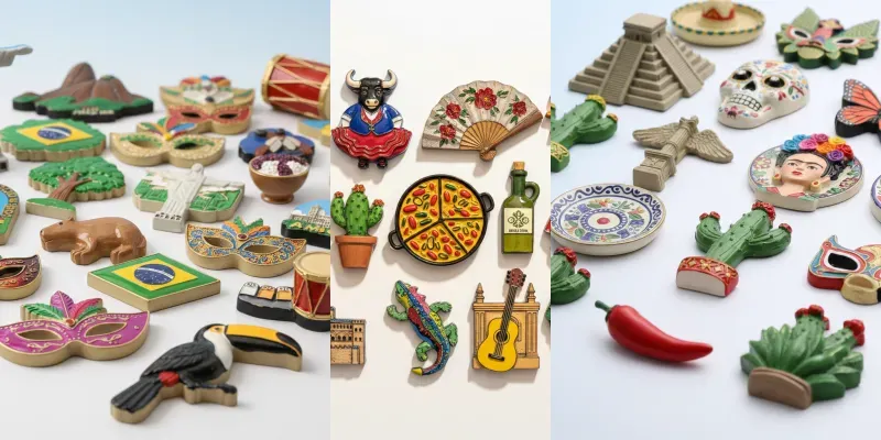 Cute Travel Icon Magnet Sets generated by undefined