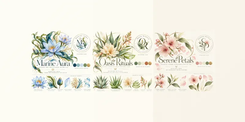 Premium Skincare Branding Identity Kits