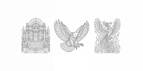 Ink Fill Creative Coloring Pages generated by chatgpt-image