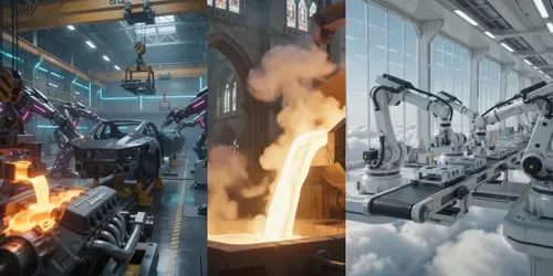Famous Car Factory Video Generator generated by veo