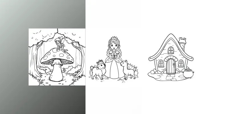 Storybook Coloring Page Generator generated by undefined