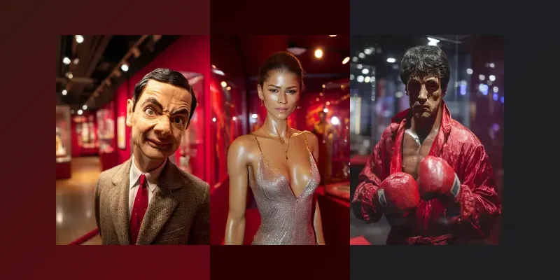 Your Faces As Realistic Wax Statues generated by undefined
