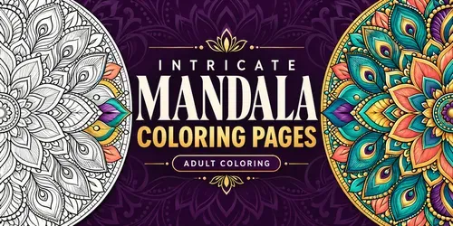 Intricate Mandala Coloring Pages generated by chatgpt-image