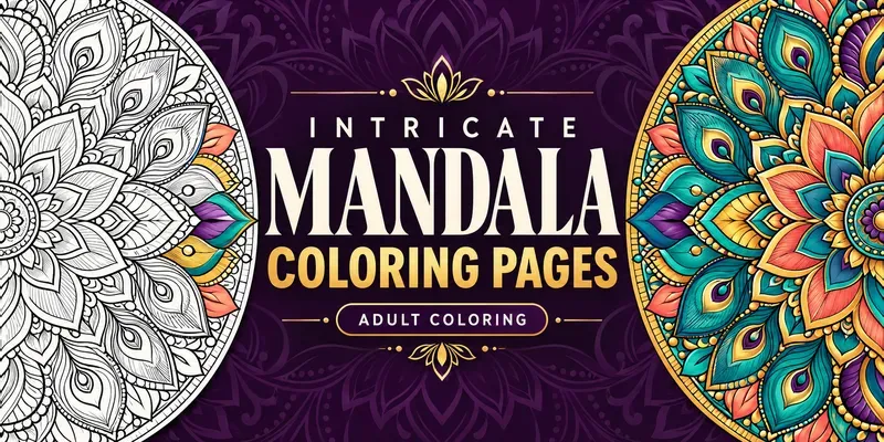 Intricate Mandala Coloring Pages