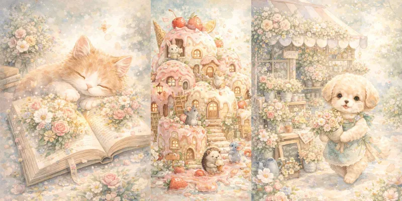 Whimsical Watercolor Clipart Generator generated by undefined