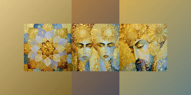 Byzantine Mosaic Portraits generated by undefined