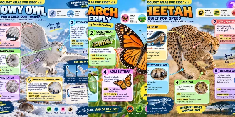Bright Zoology Atlases For Kids generated by undefined