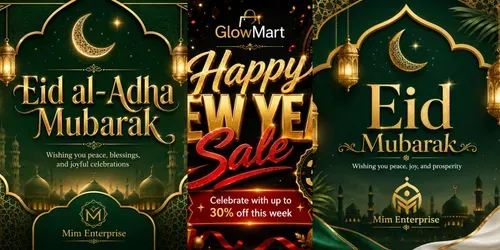 Cinematic Festive Social Media Kits generated by chatgpt-image
