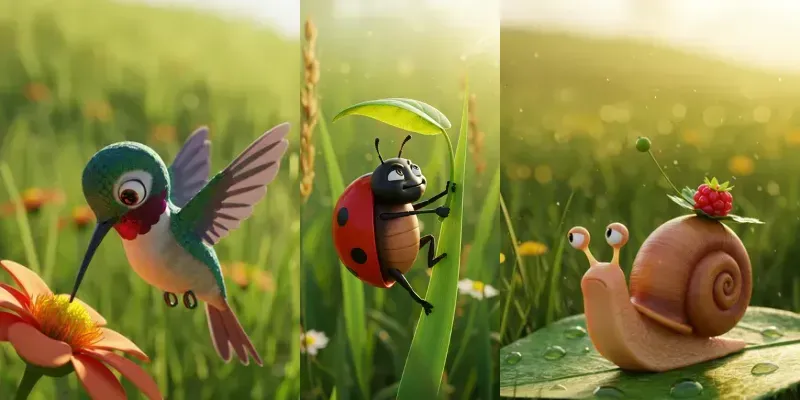 Cute 3D Animations generated by undefined