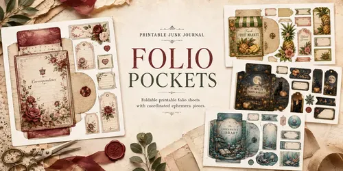 Foldable Folio Pocket Junk Journals generated by chatgpt-image