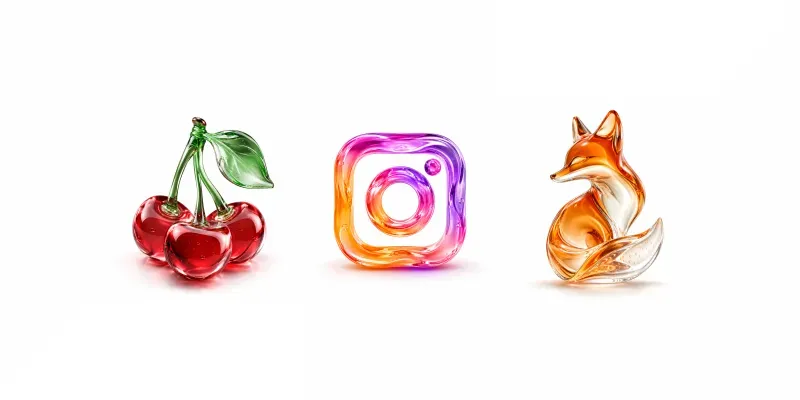 Premium Liquid Glass 3D Logo Generator generated by undefined