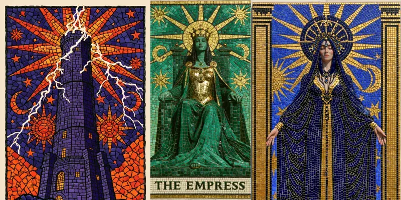 Mosaic Tarot Card Illustrations