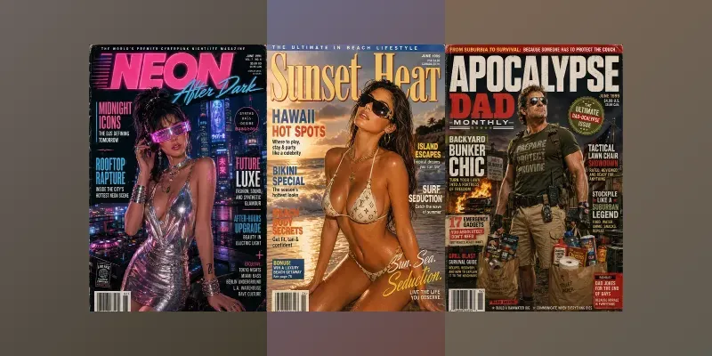 Retro Magazine Cover Generator generated by undefined