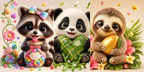 Cute Chibi Animal Characters generated by chatgpt-image