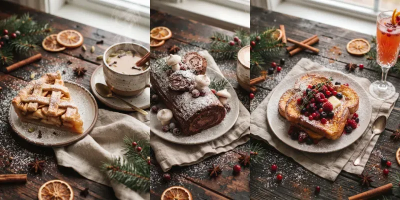 Cozy Winter Food Flat Lays