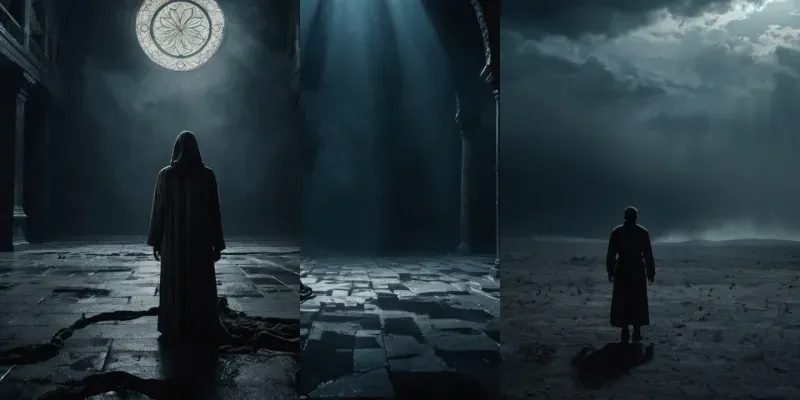 Restless Soul Dark Cinematic Art generated by undefined