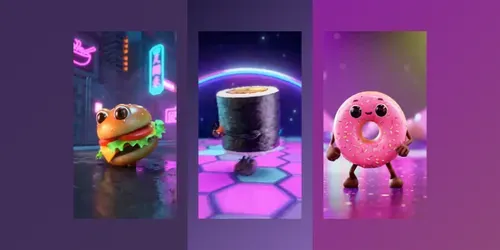 Dancing Food Fiestas generated by sora