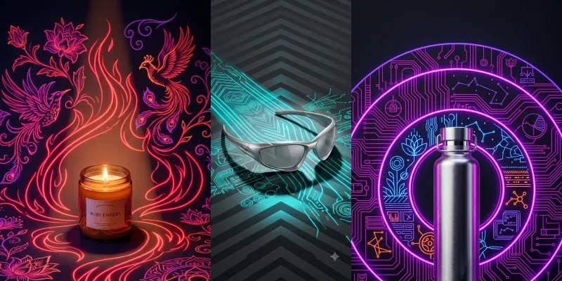 Invisible Neon Uv 3D Product Stages generated by undefined