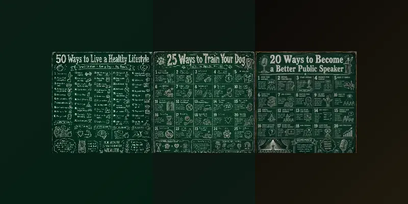 Vintage Chalkboard Infographic Kits generated by undefined