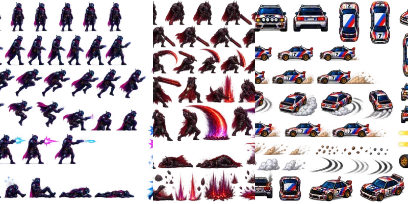 Modular Pixel Sprite Systems generated by undefined